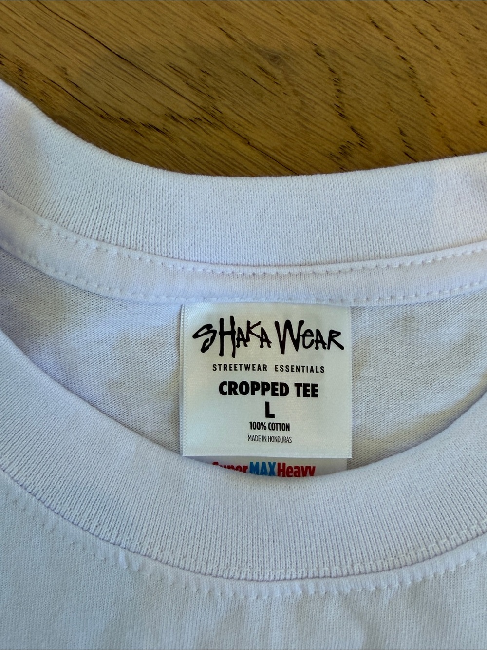 Shaka Wear Cropped Crew Neck T‑Shirt - Picture 2 of 3